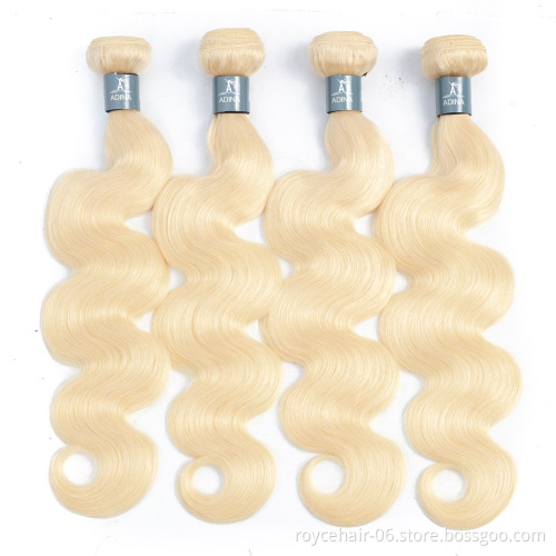 Grade 12A Peruvian Hair Bodywave 613# Virgin Hair  100%  Unprocessed Human Hair Blonde Weft Vendors